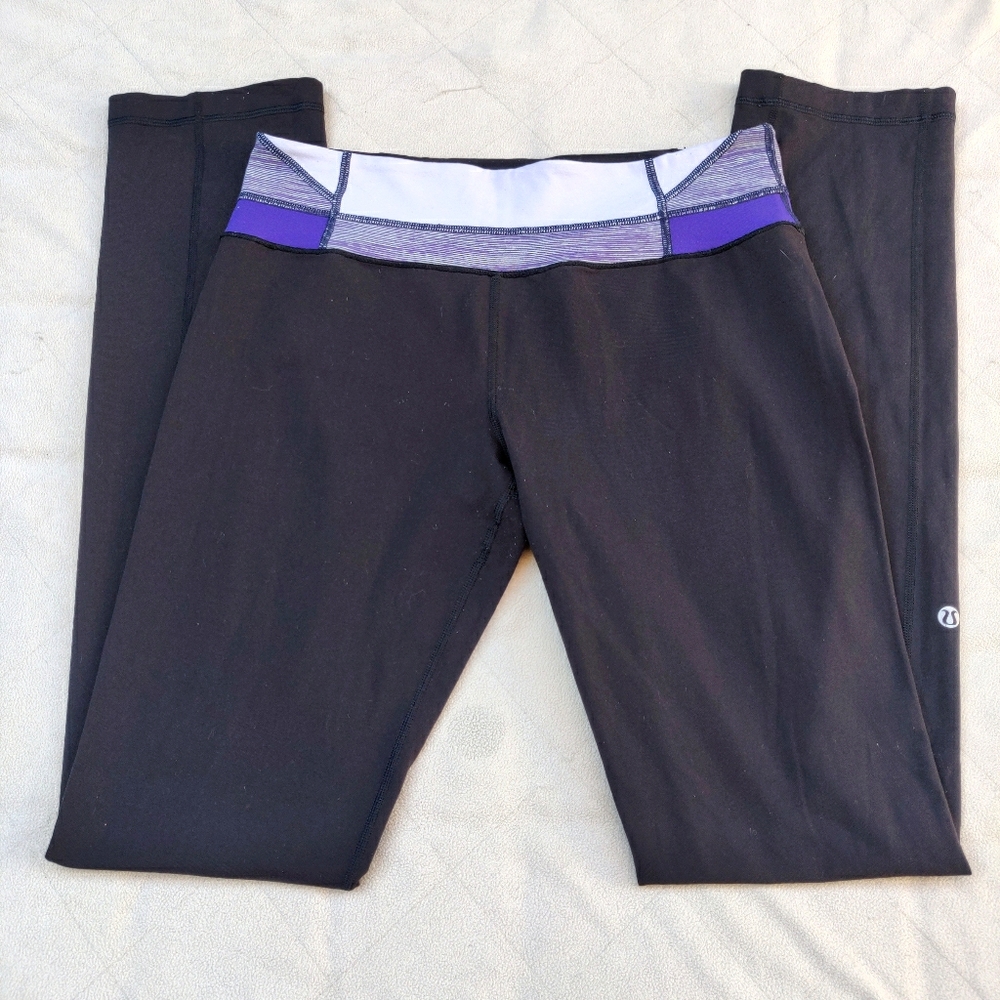 Lululemon Groove Straight Leg Yoga Pants Purple